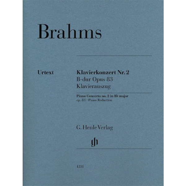 Henle Urtext Editions Brahms - Piano Concerto No. 2 in B-flat Major, Op. 83