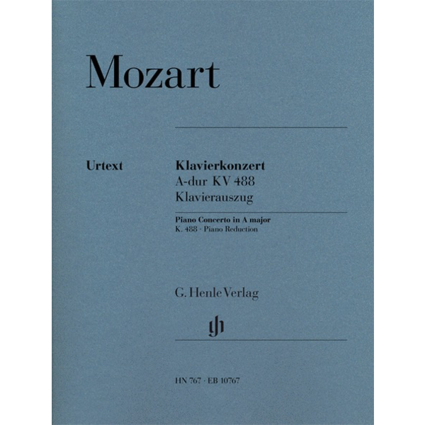 Henle Urtext Editions Mozart - Concerto for Piano and Orchestra A Major K.488