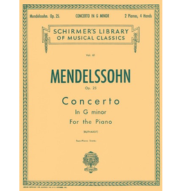 Schirmer Mendelssohn - Concerto No. 1 in G Minor, Op. 25 (NFMC)