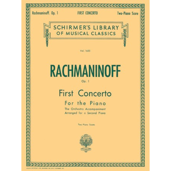 Schirmer Rachmaninoff - First Concerto for the Piano in F# Minor, Op. 1