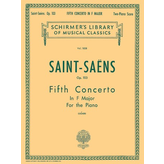 Schirmer Saint-Saëns - Concerto No. 5 in F, Op. 103