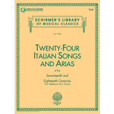 Schirmer 24 Italian Songs & Arias - Medium Low Voice (Book/CD)