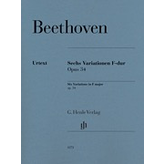 Henle Urtext Editions Beethoven - Six Variations in F Major Op. 34
