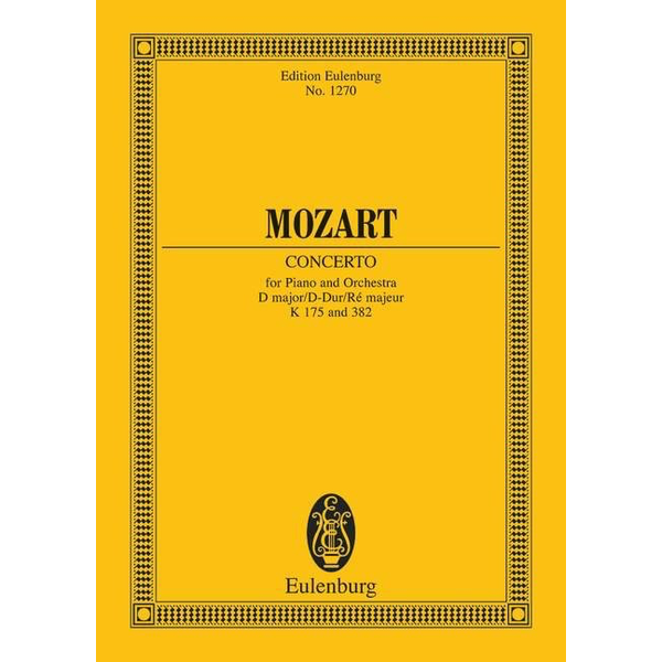 Hal Leonard STUDY SCORE Mozart - Concert Rondo in D Major, K. 382