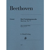 Henle Urtext Editions Beethoven - 3 Variation Sets: WoO 70, 64, 77