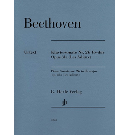 Henle Urtext Editions Beethoven - Piano Sonata No. 26 E-flat Major Op. 81a (Les Adieux) – Revised Edition