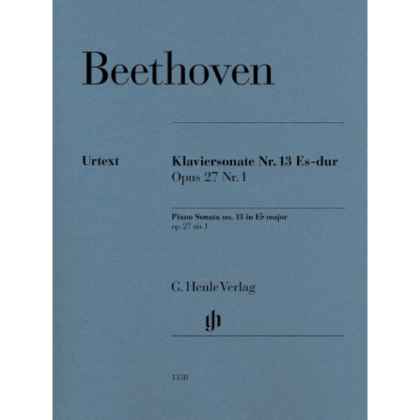 Henle Urtext Editions Beethoven - Piano Sonata No. 13 E-flat Major Op. 27 No. 1