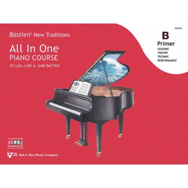 Kjos Bastien New Traditions: All In One Piano Course - Primer B