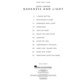 Hal Leonard John Legend – Darkness and Light - PVG