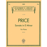 G. Schirmer, Inc. Price - Sonata in E Minor For Piano