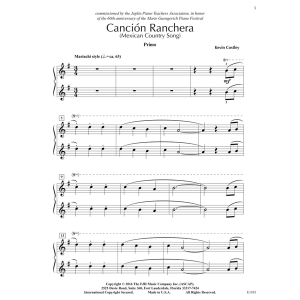 Cancion Ranchera PianoWorks, Inc
