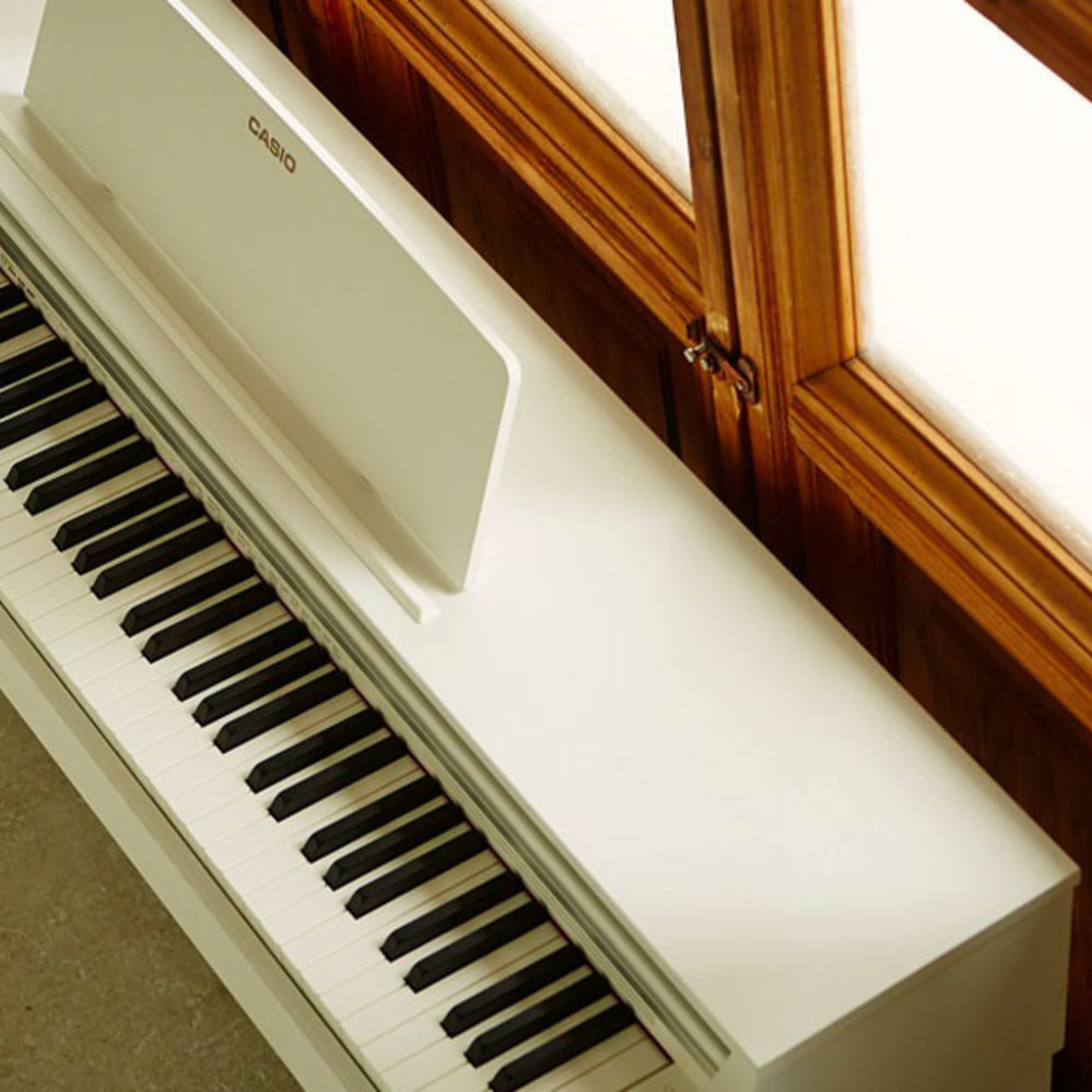 Celviano AP-470 White with Adjustable Bench PianoWorks,