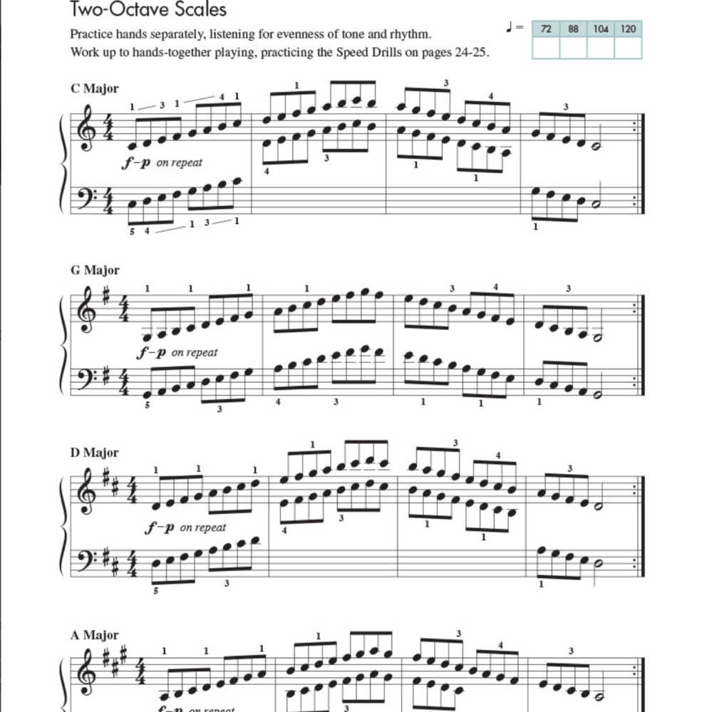 Piano Adventures Scale and Chord Book 3 - Faber Piano Adventures