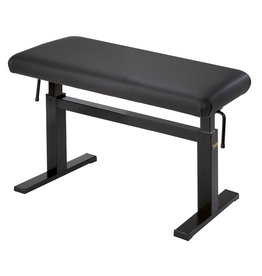 Hidrau Chicago 30" Black Leather Hydraulic Artist Piano Bench