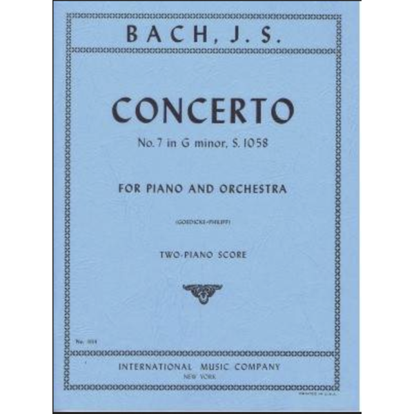 International Music Company (IMC) JS Bach - Concerto No. 7 in G Minor