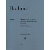 Henle Urtext Editions Brahms - Waltz Op. 39 No. 15 Original & Simplified Version