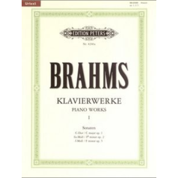 Edition Peters Brahms Piano Works Vol. 1: Sonatas
