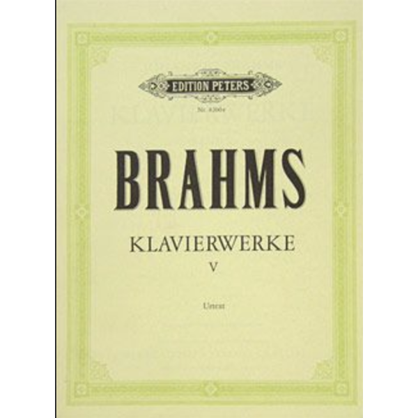 Edition Peters Brahms Piano Works Vol.5: Miscellaneous Works