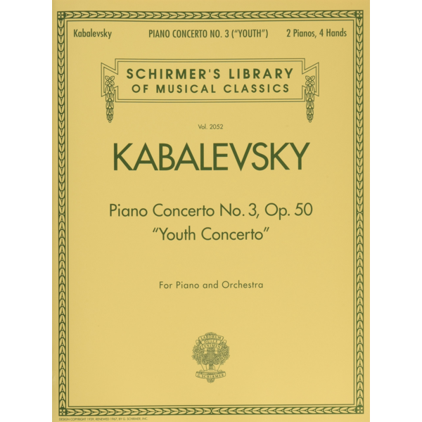 International Music Company (IMC) Kabalevsky - Concerto No. 3 (Youth) Op. 50