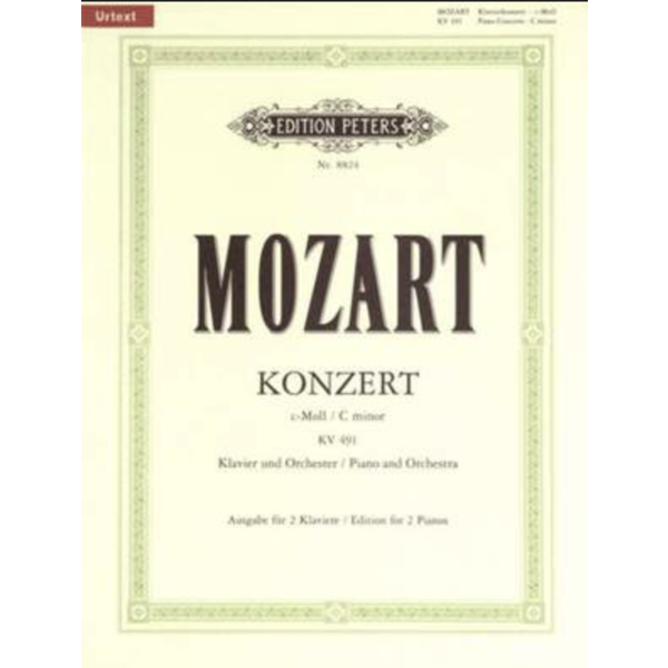 Edition Peters Mozart - Concerto No. 24 in C minor K491