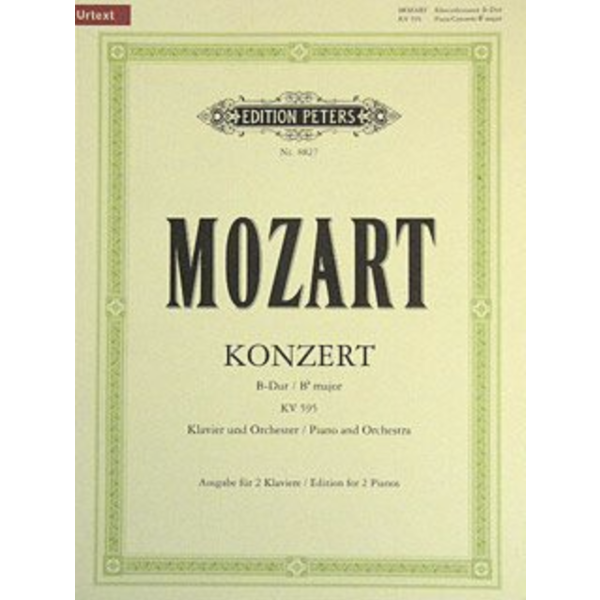 Edition Peters Mozart - Concerto No. 27 in B flat K595