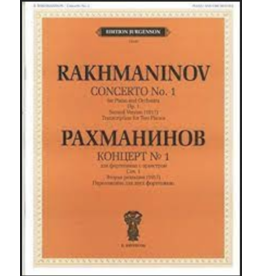 Edition Jurgenson Rachmaninoff - Conerto No. 1 for Piano and Orchestra Op. 1 Second Verson (1917)
