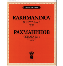 Edition Jurgenson Rachmaninoff - Sonata No. 1 for Piano Op. 28