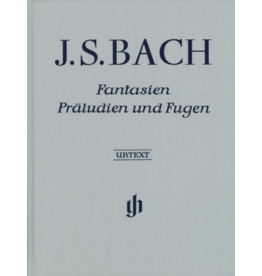 Henle Urtext Editions Bach - Fantasies, Preludes and Fugues Hardcover w/ fingering