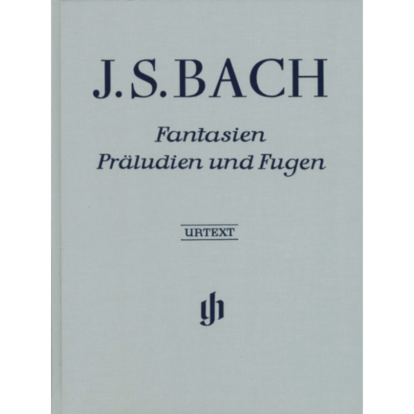 Henle Urtext Editions Bach - Fantasies, Preludes and Fugues Hardcover w/ fingering