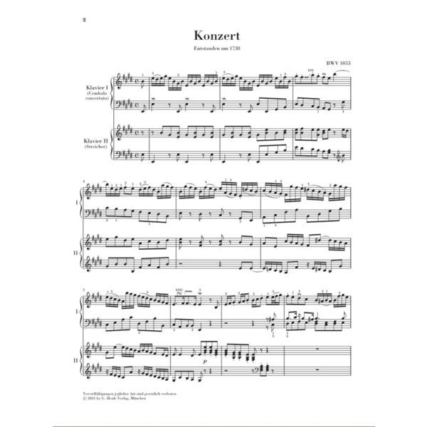 Harpsichord Concerto No. 2 E Major PianoWorks, Inc