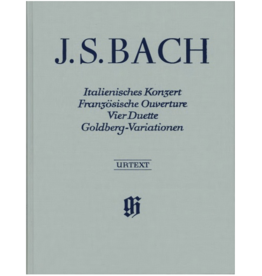 Henle Urtext Editions Bach - Italian Concerto, French Overture, Four Duets, Goldberg Variations Hardcover w/ fingering