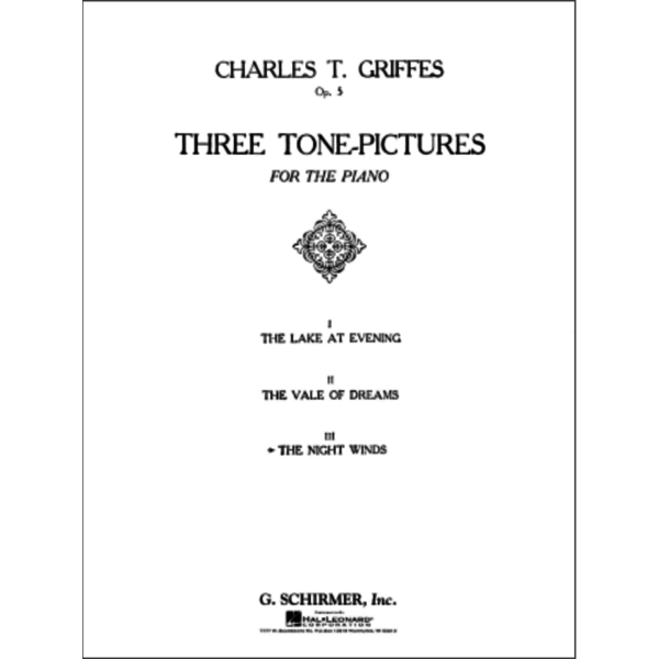 Schirmer Griffes - Night Winds, Op. 5, No. 3