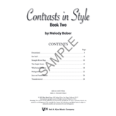 Kjos Bober - Contrasts in Style, Book 2 (NFMC)