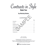 Kjos Bober - Contrasts in Style, Book 2