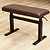 Hidrau Chicago 30" Brown Vinyl Hydraulic Artist Piano Bench