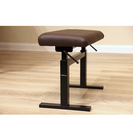 Hidrau Chicago 30" Brown Leather Hydraulic Artist Piano Bench