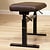 Hidrau Chicago 30" Brown Leather Hydraulic Artist Piano Bench