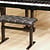 Hidrau Boston 30" Tufted Black Leather Hydraulic Artist Bench