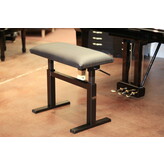 Hidrau Paris 26" Black Leather Hydraulic Artist Bench (Flat)