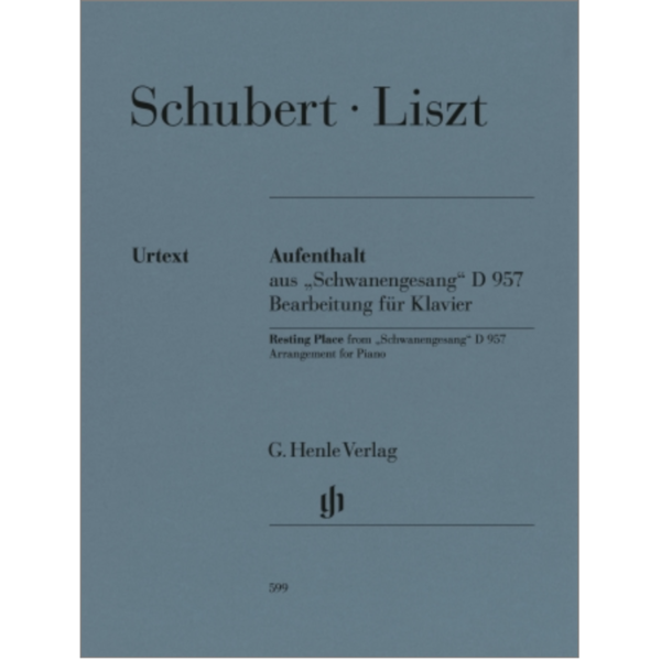 Henle Urtext Editions Schubert-Liszt - Resting Place from Schwanengesang, D957