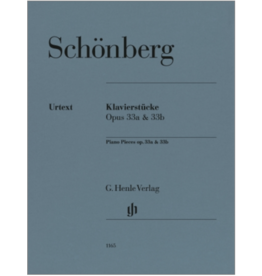 Henle Urtext Editions Schonberg - Piano Pieces Op. 33a, 33b
