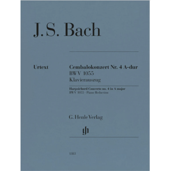 Henle Urtext Editions Bach - Harpsichord Concerto No. 4 in A Major (2p, 4h)