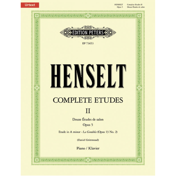 Edition Peters Henselt - Complete Etudes for Piano, Volume II