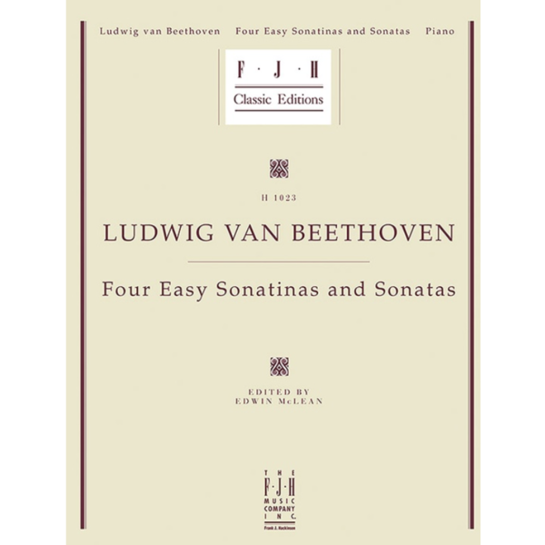 The FJH Music Company Inc. Beethoven - Four Easy Sonatinas and Sonatas