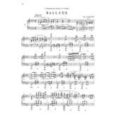 Hal Leonard Chopin - Ballades - Complete Works, Volume III (ed. Paderewski)