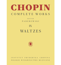 Hal Leonard Chopin - Waltzes (Complete Works, Volume IX, ed. Paderewski)