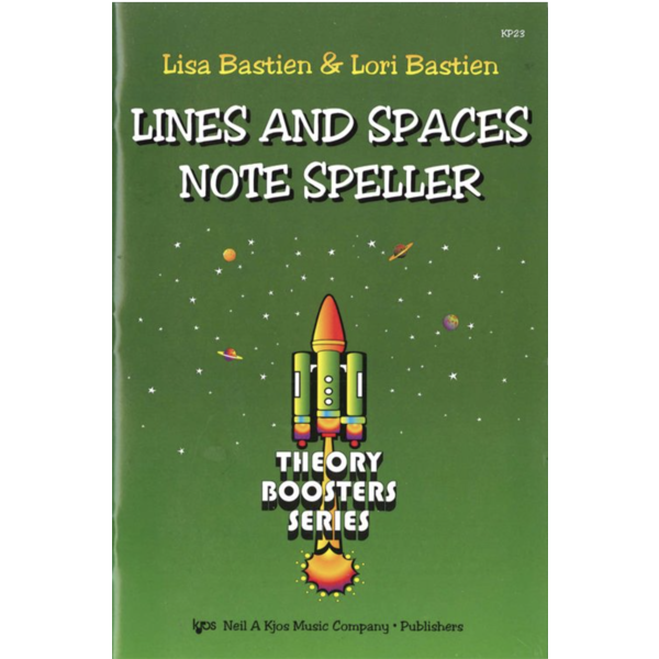 Kjos THEORY BOOSTERS: LINES AND SPACES NOTE SPELLER
