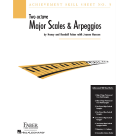 Faber Piano Adventures Achievement Skill Sheet No. 5: Two-Octave Major Scales & Arpeggios