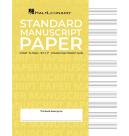 Hal Leonard Hal Leonard Standard Manuscript Paper (Gold Cover)