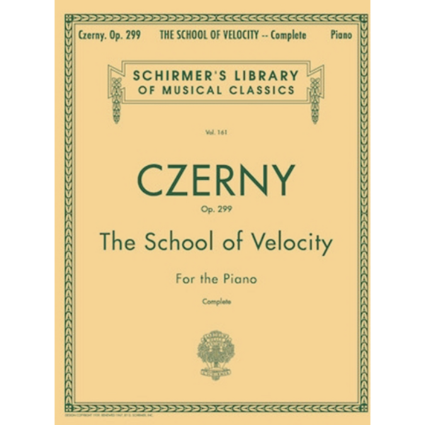 G. Schirmer, Inc. Czerny: The School of Velocity, Op. 299